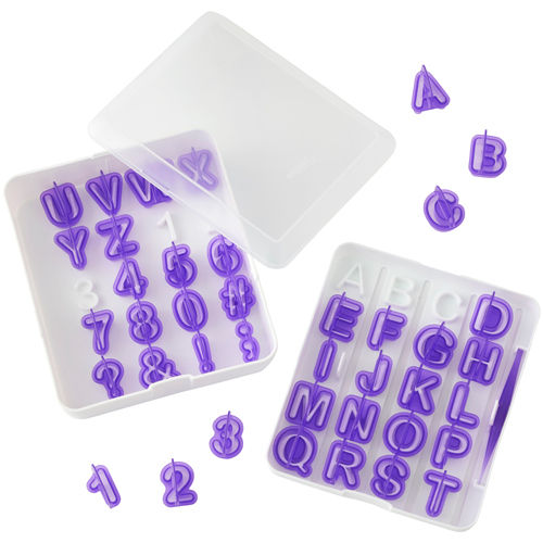 Wilton Cut-Outs "Alphabet/Zahlen Set 40tlg."
